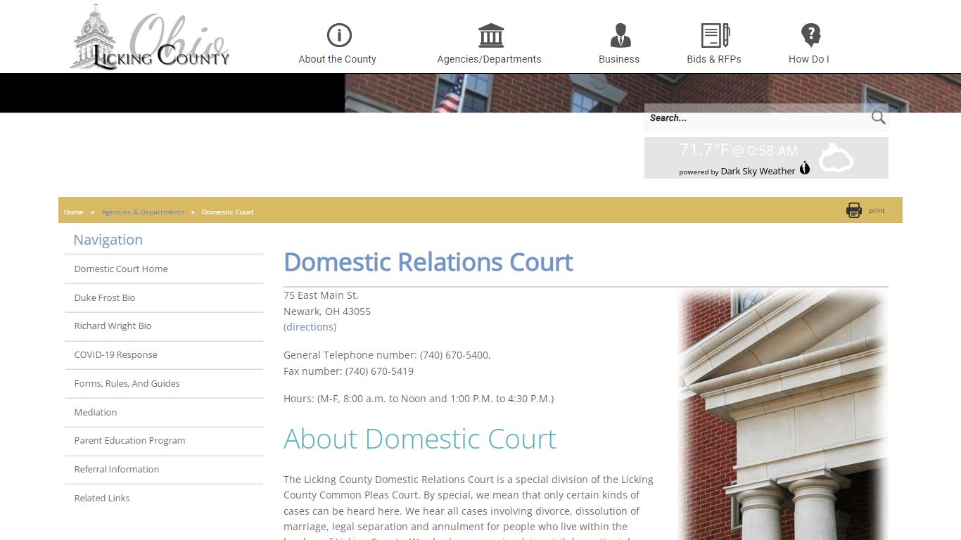 Licking County - Domestic Court