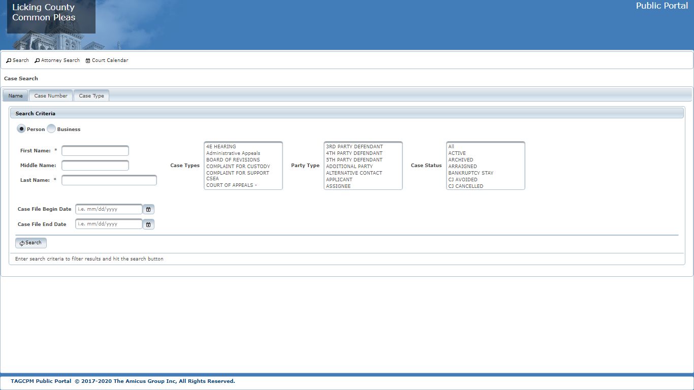 TAGCPM Public Portal